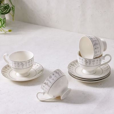 Youthful Bite Sparkle 8-Piece Cup & Saucer Set Serve -4