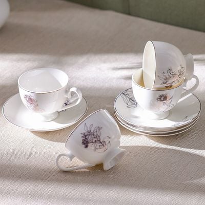 Youthful Bite Celestia 8-Piece Cup & Saucer Set Serve -4