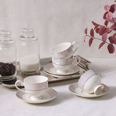 Youthful Bite Radiance 8-Piece Cup & Saucer Set Serve -4