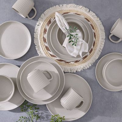 Youthful bite 16-Piece Stoneware Dinner Set -Serves 4