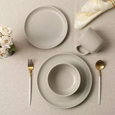 Youthful bite 16-Piece Stoneware Dinner Set -Serves 4