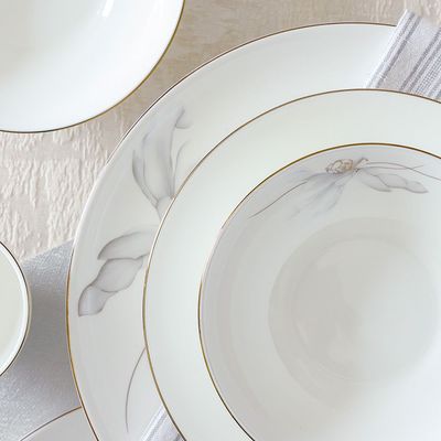 Petalina 20-Piece Fine Bone China Dinner Set-Serves 4