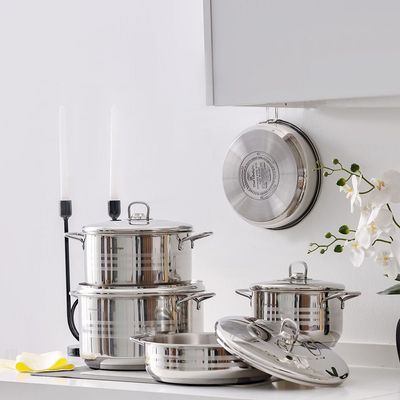 Chef's Delight 9-Piece Stainless Steel Cookware Set