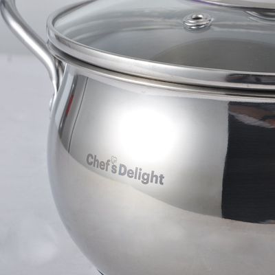 Chef's Delight 9-Piece Stainless Steel Cookware Set