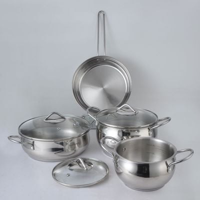 Chef's Delight 9-Piece Stainless Steel Cookware Set