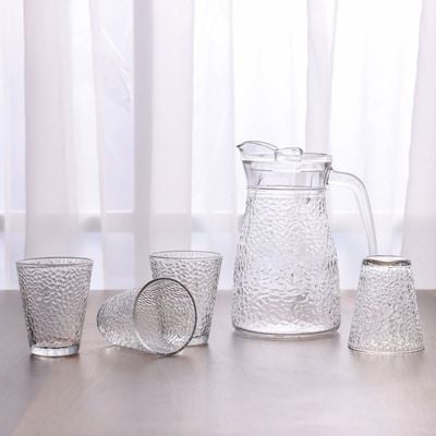 Danube Essential 5-Piece Glass Pitcher Set 1.2L/240ml