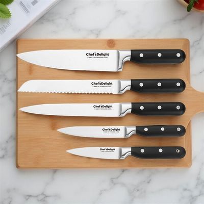 Chef'S Delight 7-Piece Knife Set With Stand