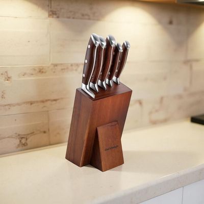 Chef'S Delight 6-Piece Knife Set With Block