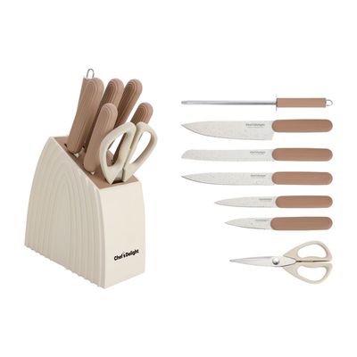 Chef'S Delight 8-Piece Knife Set With Block