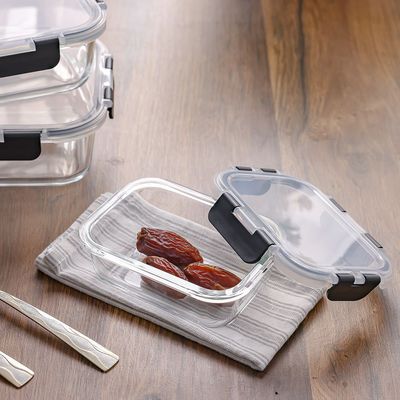 Kitchen Essentials 4-Piece Food Storage Glass Container Set