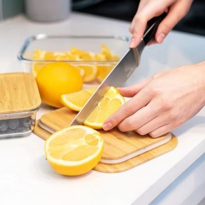 مجموعة حاويات تخزين الطعام الزجاجية الأساسية للمطبخ، 3 قطع