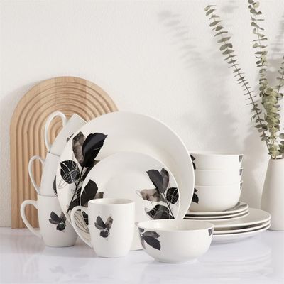 Radiance 16-Piece Porcelain Dinner Set-Serves 4