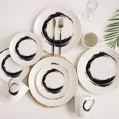 Radiance 16-Piece Porcelain Dinner Set -Serves 4
