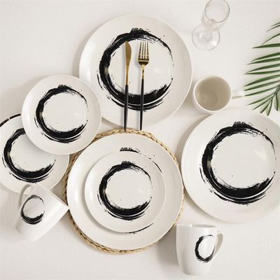 Radiance 16-Piece Porcelain Dinner Set -Serves 4
