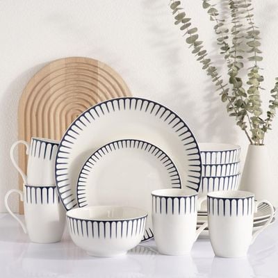 Eminence 16-Piece New Bone China Dinner Set-Serves 4