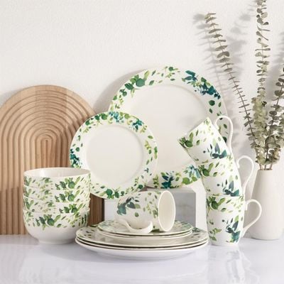 Eminence 16-Piece New Bone China Dinner Set-Serves 4