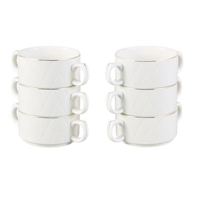 Orchid 16-Piece Embossed Soup Set 