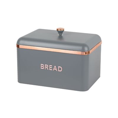 طقم تخزين معدني من أسترا مكون من 4 قطع مع علبة خبز سعة 1200 مل، 35.5 × 23.5 × 24.5 سم ارتفاع