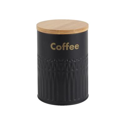 Astra 3-Piece Metal Storage Jar Set With Bamboo Lid -1200Ml