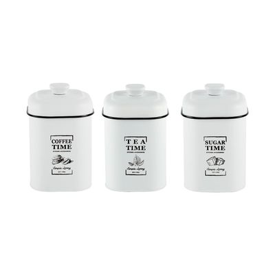 Astra 3-Piece Metal Storage Set -1500Ml