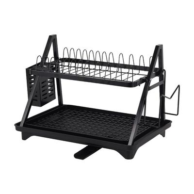 Astra Metal Dish Rack Set With Utensil Holder And Tray 42 X 29.5 X 30.5 Hcm 