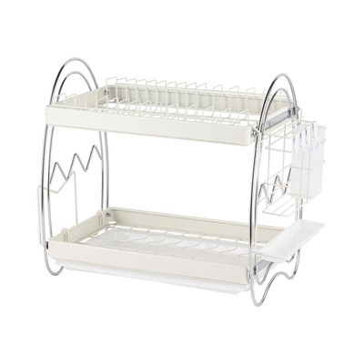 Astra Metal Dish Rack Set With Utensil Holder And Tray 41 X 25.5 X 39.5 Hcm 