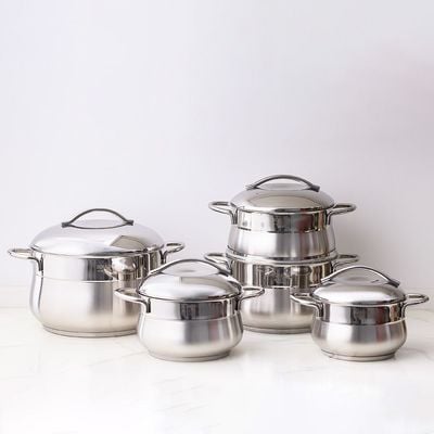 Bonera 10-Piece Venus Stainless Steel Cookware Set