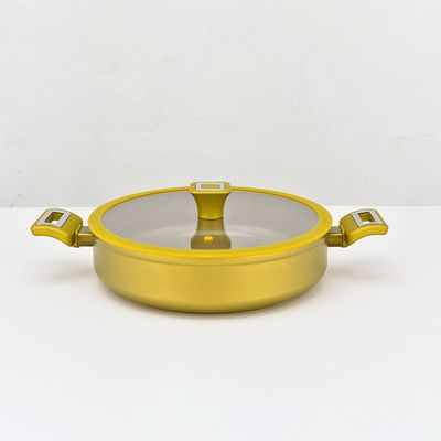 Chef's Delight Brilliant Shallow Pan with Lid 28X8CM
