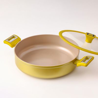 Chef's Delight Brilliant Shallow Pan with Lid 28X8CM