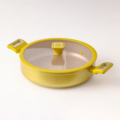 Chef's Delight Brilliant Shallow Pan with Lid 28X8CM