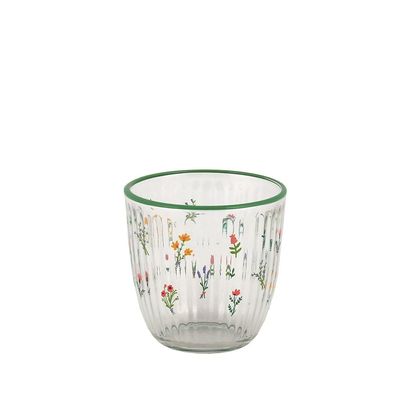 Rakle 4-Piece Printing, Rim Tumbler Glass Set - 295 Ml