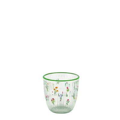 Rakle 4-Piece Printing, Rim Tumbler Glass Set - 295 Ml