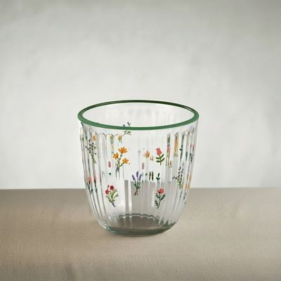 Rakle 4-Piece Printing, Rim Tumbler Glass Set - 295 Ml