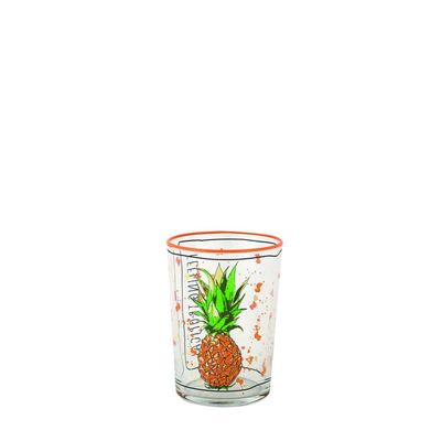 Rakle 4-Piece Printing, Rim Tumbler Glass Set - 510 Ml