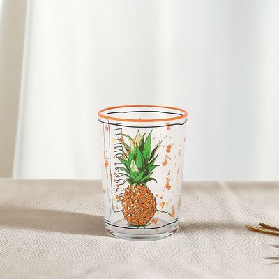 Rakle 4-Piece Printing, Rim Tumbler Glass Set - 510 Ml