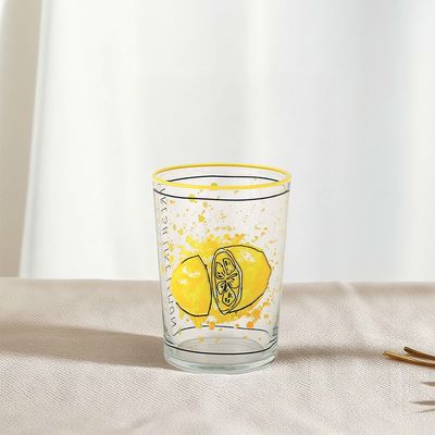 Rakle 4-Piece Printing, Rim Tumbler Glass Set - 510 Ml