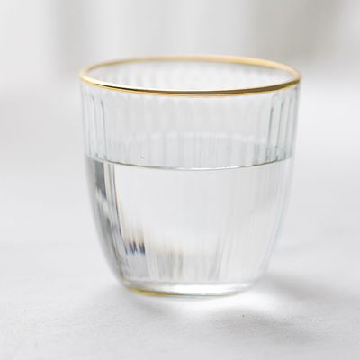Rakle 4-Piece  Real Gold Rim Tumbler Glass Set - 295 Ml