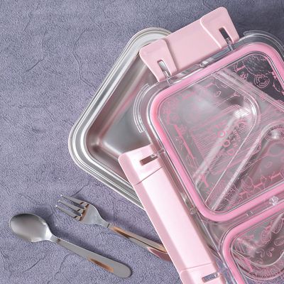 Jaypee Steelox Lunch Box Pink 570ml
