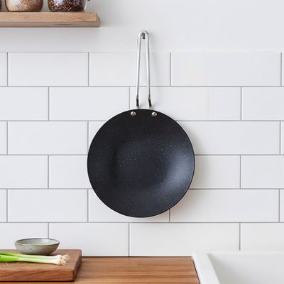 Chef's Delight Tri-Ply Stainless Steel Tawa with Quantanium Non-Stick Coating-Induction Compatible, 28CM