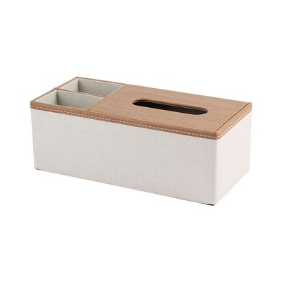 Aaron PU leather Tissue Box with Holder 29 X 13.5 X 10.5 HCM Aaron PU leather Tissue Box with Holder 29 X 13.5 X 10.5 HCM