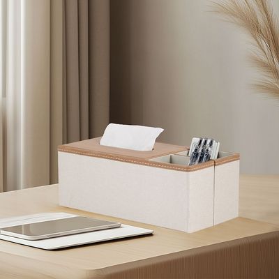 Aaron PU leather Tissue Box with Holder 29 X 13.5 X 10.5 HCM