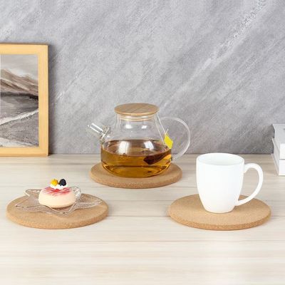 Aaron 3-Piece Cork Wood Trivet 18.5X18.5X1HCM