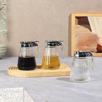 Adrian 3-Piece Glass Oil,Vinegar Pot -300ml