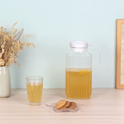 Danube Essential Glass Water Jug with Lid 1600ml