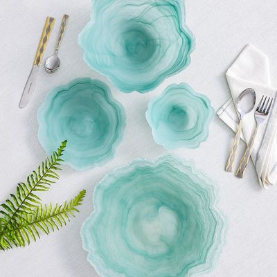 Youthful Bite 4-Piece Glass Bowl - 15x15x6.5CM Youthful Bite 4-Piece Glass Bowl - 15x15x6.5CM