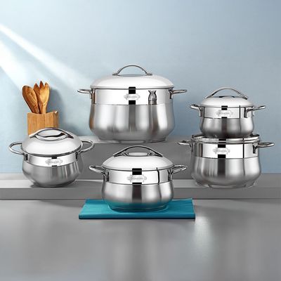 Bonera Venus Mega 10-Piece Stainless Steel Cookware Set