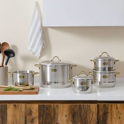 Bonera Nirvana Mega 10-Piece Stainless Steel Cookware Set