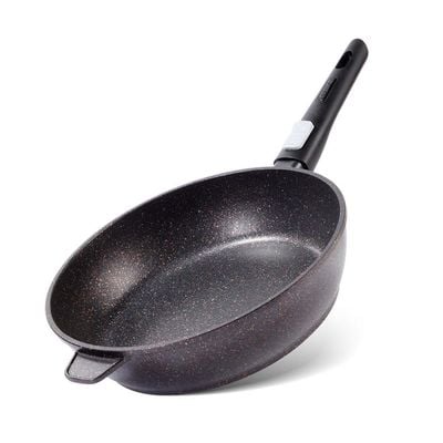 Fissman Deep Frying Pan Rebusto 24x6.5cm With Detachable Handle (Aluminum Non Stick Coating)