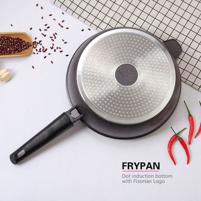 Fissman Deep Frying Pan Rebusto 28x7.4cm With Detachable Handle (Aluminum Non Stick Coating)