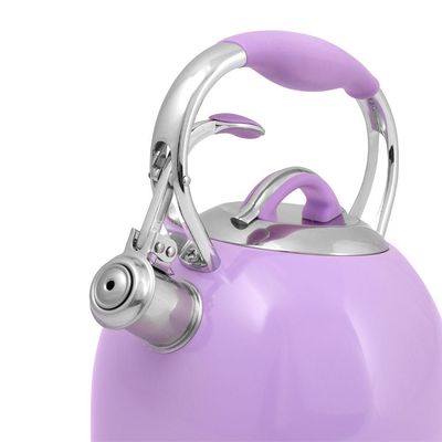 Fissman Felicity Whistling Tea Kettle 2.6LTR. Color Lilac (Stainless Steel)